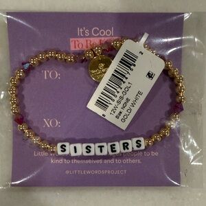 Chic Gold and White 'Sisters' Bracelet